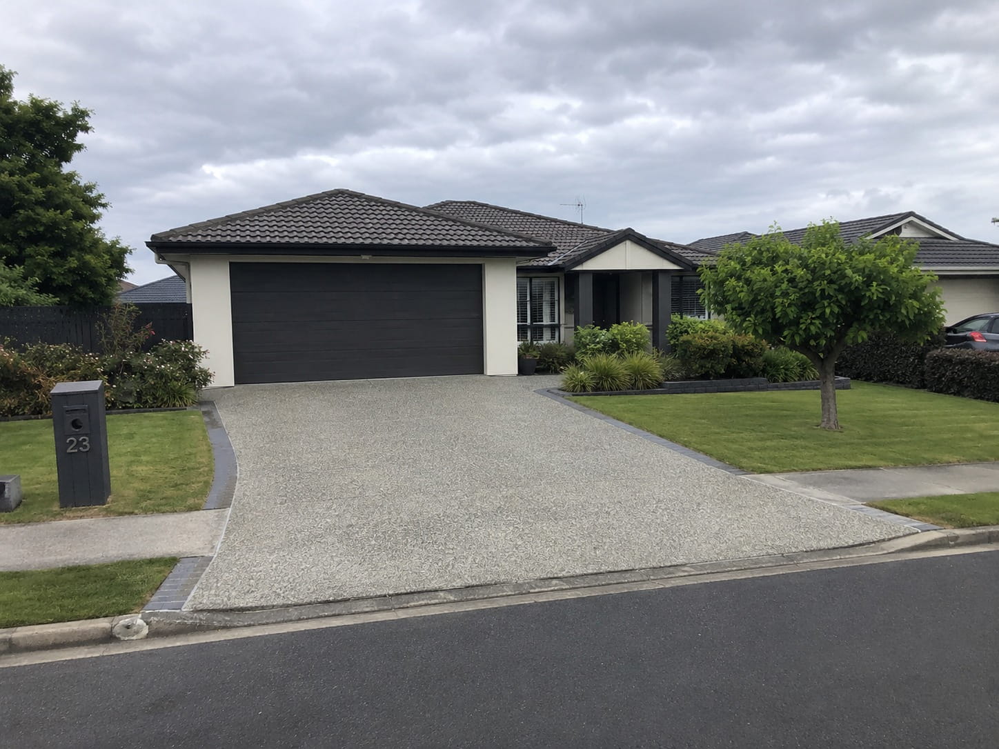 Exposed aggregate driveway Auckland NZ
